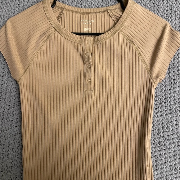 American Eagle Waffle-Ribbed Tee - Picture 2 of 5